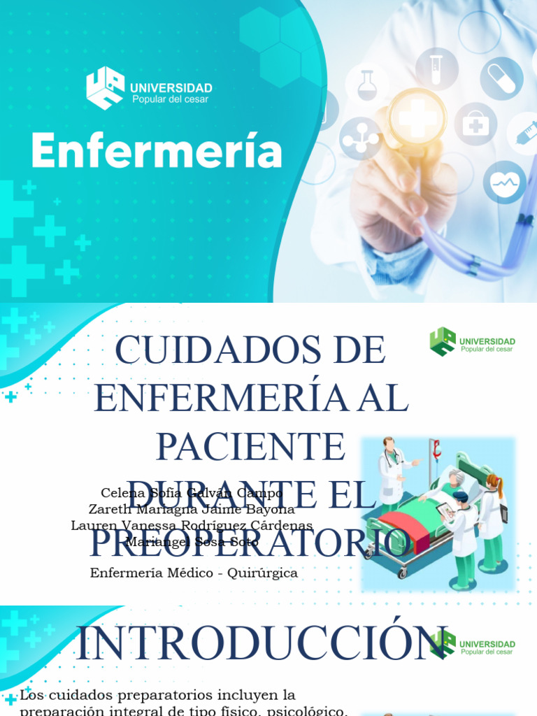 Cuidados de Enfermería Preoperatorios | PDF | Cirugía | Examen físico
