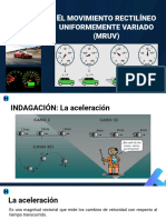 10 - El Movimiento Rectilíneo Uniformemente Variado