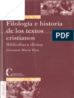 Vian, g. m. - Filologìa e Historia de Los Textos Cristianos
