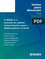 PR - TD 153 - BNDES e o Mercado de Capitais