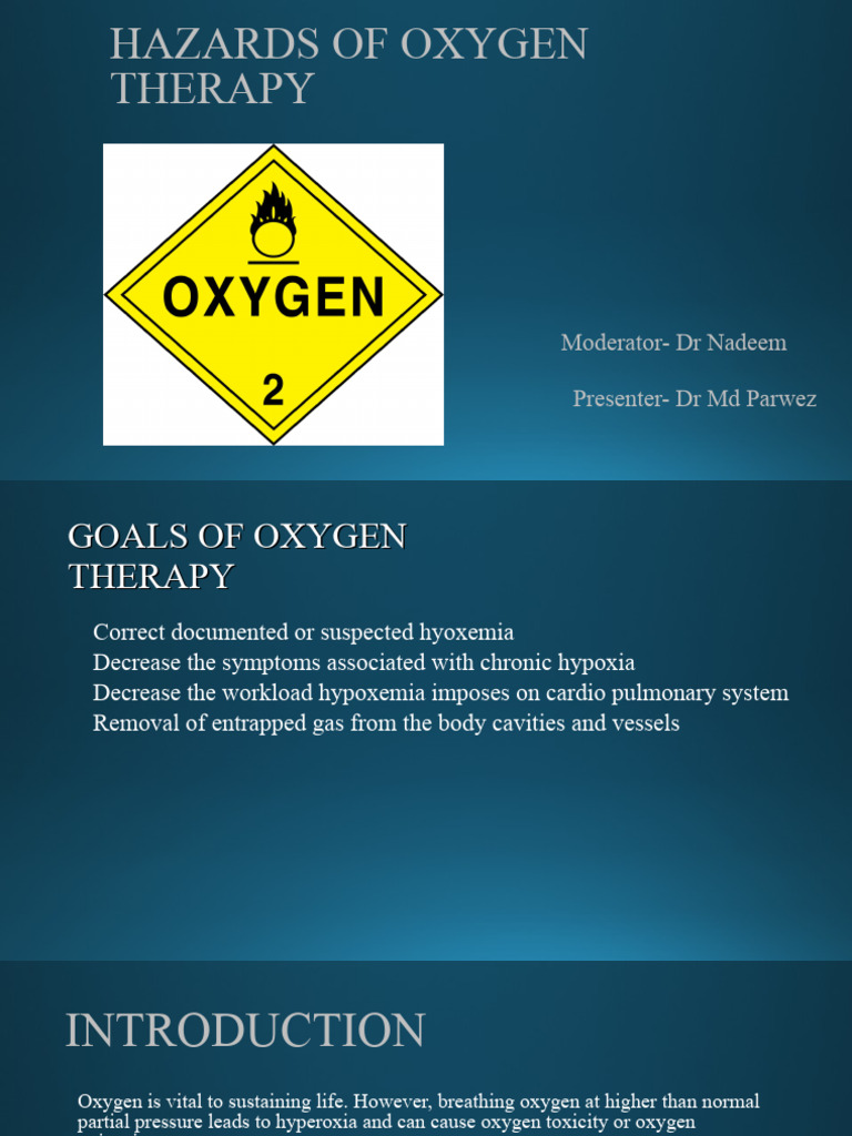 Hazards of Oxygen Therapy Final 6 PDF Lung Clinical Medicine