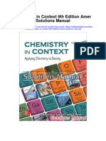 Chemistry in Context 9th Edition Amer Solutions Manual