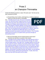 Prose 2 The Green Champions - Thimmakka