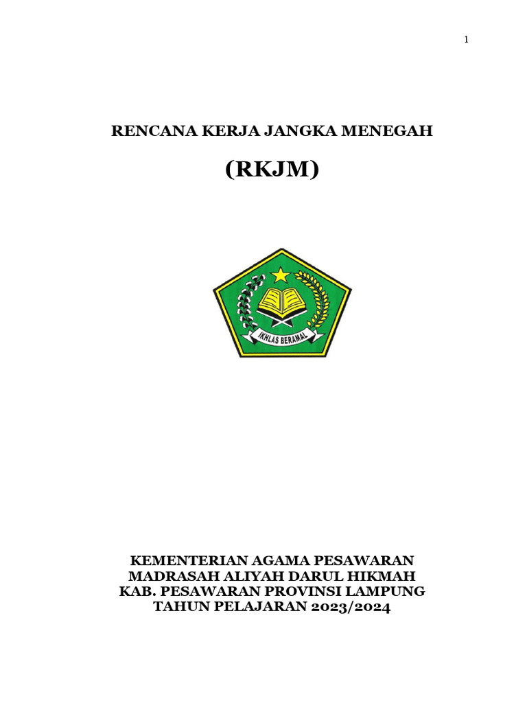 2.1.4.1. Dokumen RKJM | PDF