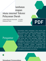 Mengatasi Hambatan Dalam Pemantapan Mutu Internal Teknisi Pelayanan Darah