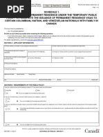 AIP Work Permit Application Form IMM 0156 | PDF