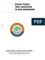 Pelaksanaan Aktifitas Harian Kebersihan Dan Keamanan