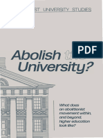 Abolish the University - Abolitionist University Studies