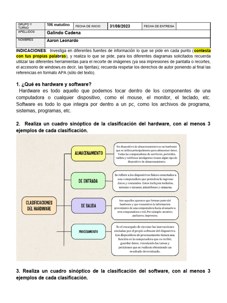 Tarea 3 | PDF | Hardware de la computadora | Ciencias de la Computación