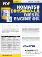 Komatsu AXO 80 Oil Specifications & Benefits | PDF | Manual ...