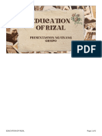Education of Rizal