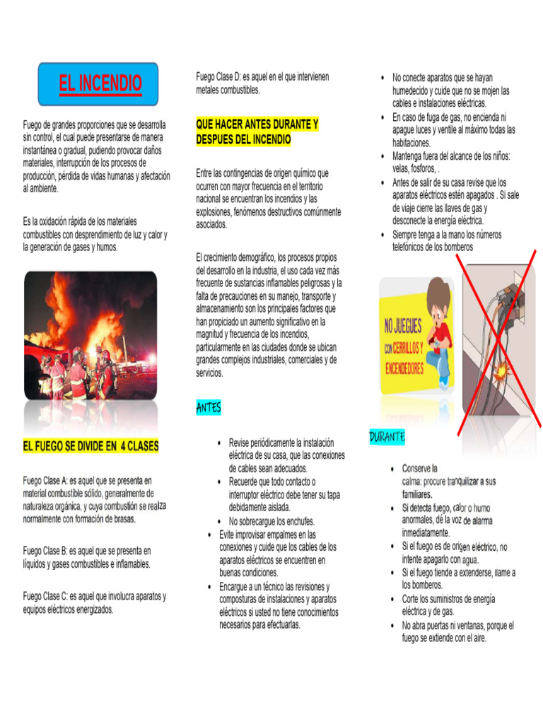 Guía Completa para Prevenir Incendios | PDF | Incendios | Química