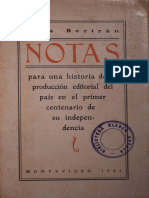 Bertrán 1931 - Notas para Una Historia de La Producción Editorial Del País en El Primer