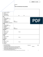 (F-2 01) Formulir Akta Kelahiran