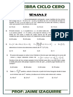 (Álgebra Ciclo Cero) - Semana 2