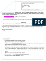 02-10-2020 - 04!23!28pm - Atividade 1º TRI (1 - Crônica Humorística) - 8ºs Ano - REDAÇÃO