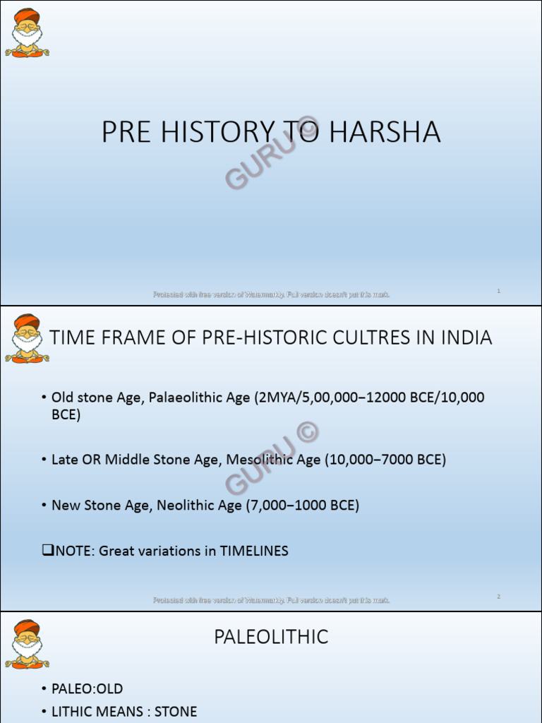 Prehistoric Cultures in India | PDF | Vedas | Paleolithic