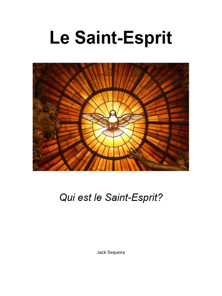 Sequeira Le Saint Esprit | PDF | Jésus | Saint-Esprit