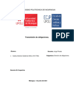 Derecho de Obligaciones Cesiones y Modelo de Contartos