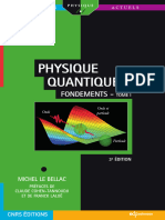 Physique Quantique T1 Fondements 3e Édition