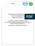 03-05-2023 Lap SMT & TBM Office - Kebijakan Larangan Merokok, PAK Dan SSD Manyar Smelter