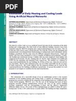 Estimation of Daily Heating and Cooling Loads