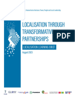 Localisation Through Transformative Partnerships - Localisation Learning Brief