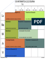 Horarios Diurna Por Aula 22-23