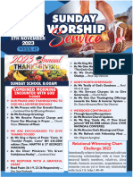 Sunday Worship Bulletin 2023 (WEEK 45)