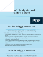 Textual Analysis and Poetry Essay - Edited