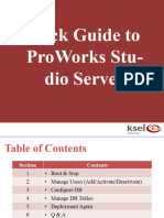 Quick Guide To ProWorks Studio Server