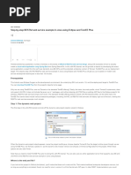 Step-By-Step RESTful Web Service Example in Java Using Eclipse and TomEE Plus