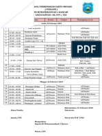 Jadwal Perkemahan Sabtu Minggu