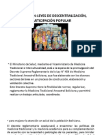 Legislación - Leyes de Descentralización, Participación Popular