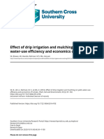 Effect of Drip Irrigation and Mulching On Yield, Water-Use Efficiency and Economics of Tomato