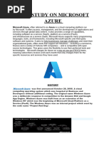 Case Study On Microsoft Azure