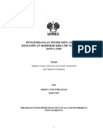 Pengembangan Instrumen Asesmen (Kemampuan Berfikir Kreatif Matematis)