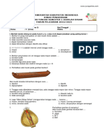 Soal Tematik Kelas 5 Tema 3 Mapel SBDP