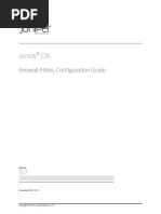 Silo - Tips Junos Os Firewall Filters Configuration Guide Release Published Copyright 2012 Juniper Networks Inc