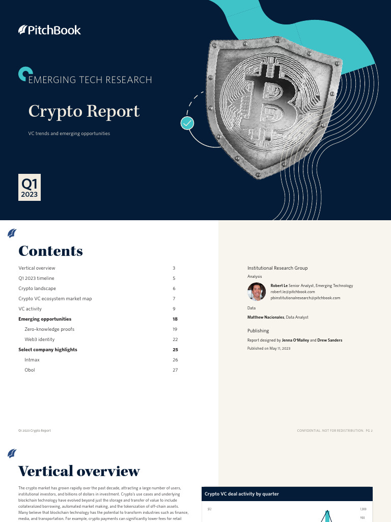 Q1 2023 Crypto VC Trends Report | PDF | Venture Capital | Corporate Finance