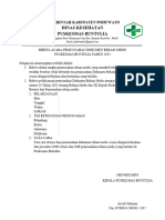 Berita Acara Pemusnahan Dokumen Rekam Medis