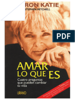 Amar Lo Que Es Byron Katie