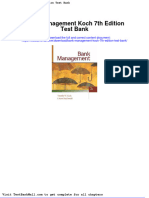 Bank Management Koch 7th Edition Test Bank