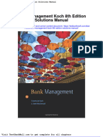 Bank Management Koch 8th Edition Solutions Manual