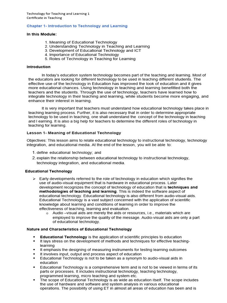 Integrating Technology In Education Pdf Educational Technology