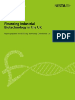 Financing Industrial Biotechnology in The UK