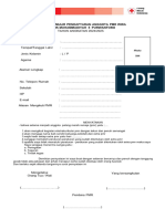Formulir Pendaftaran Anggota PMR