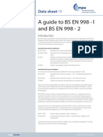 Guide To BS EN 998 - 1