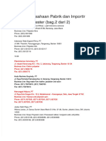 PDF Daftar Perusahaan Pabrik Dan Importir Bahan Polyester Compress