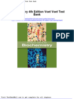 Biochemistry 4th Edition Voet Voet Test Bank